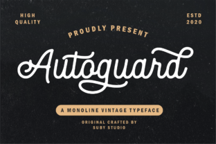 Autoguard: A Handwritten Font for Editorial Warmth