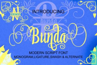 Bunda Font: A Handwritten Typeface for Editorial Grace