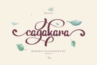 Cagakara: A Handwritten Font for Authentic Branding