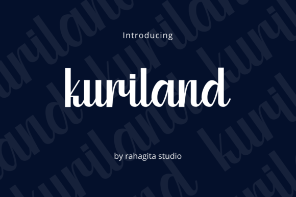 Kuriland: A Handwritten Font for Elegant Branding