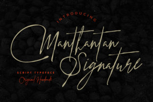 Manthantan Signature: A Font for Elegant Branding