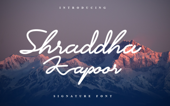 Shraddha Kapoor: A Handwritten Font for Bold Campaigns
