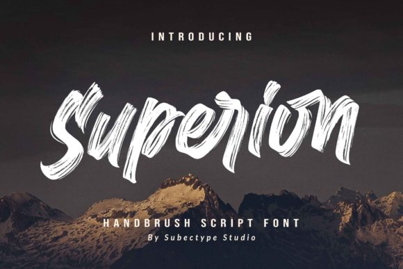 Superion: A Handwritten Font for Bold Campaigns
