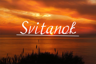 Svitanok: A Modern Handwritten Font for Web Design