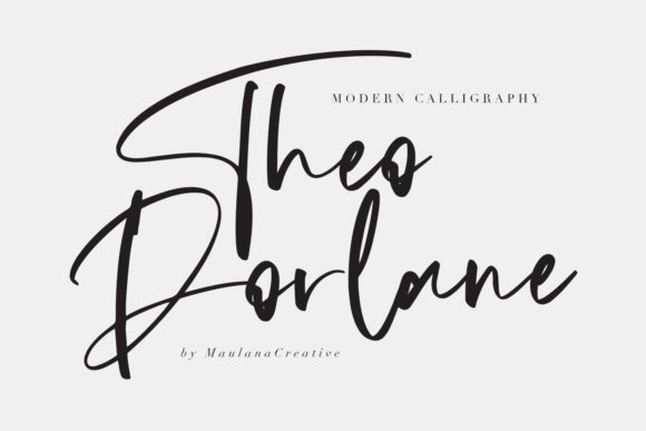 Theodorlane: A Handwritten Font for Authentic Branding