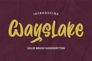 Wayslake: A Friendly Handwritten Font for Web Design